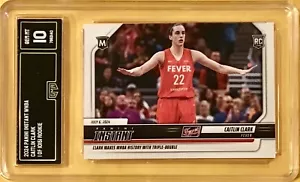 2024 PANINI INSTANT #139 CAITLIN CLARK - 1ST TRIPLE DOUBLE - ROOKIE GMA 10 GEM - Picture 1 of 1