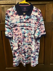 BUGATCHI Golf Polo...Multicolor / Floral.....L / XL...WYNN Golf Club...Las Vegas - Picture 1 of 5