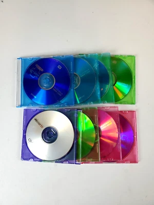 Maxell DVD-R Color Media 8 Discs 4.7 GB 120 Min Up To 8X w/Jewel Cases Open - Image 1 of 3