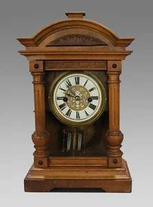 Antiguo reloj de sobremesa alemán Wurttemberg c.1900 - Imagen 1 de 7
