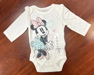 Disney Jumping Beans Girls Long Sleeve Bodysuit Minnie Mouse 3 Months (O-6) - Picture 1 of 2