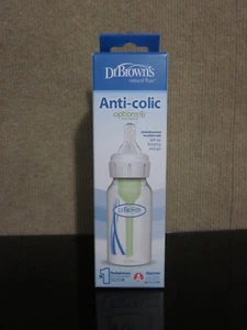 Dr. Brown's Natural Flow Anti-Colic Options+ Narrow Baby Bottle, 4oz/120 (120ml) - Picture 1 of 10