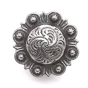 Small Sheridan Concho Snap Set Antique Nickel 3/4" 1265-95 - Picture 1 of 2