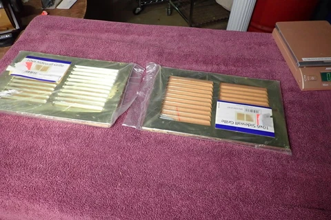 Lot of 2 Vintage Brass Wall Vents Sidewall Grills 10"X6"  NEW IN PACKAGE Cover
