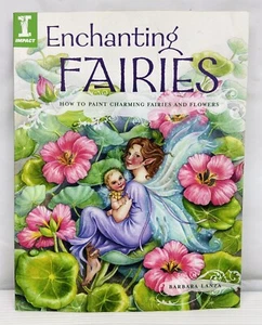 Art Book How To Paint Faires, Flowers & Mermaids Instructional Cottagecore Fairy - Picture 1 of 11