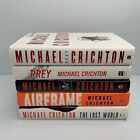 Lot 5 Michael Crichton Hardcover Novels Next Prey Airframe Pirate Latitudes