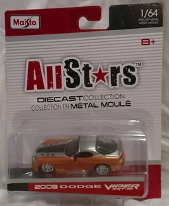 2008 Dodge Viper SRT10 1:64 Scale Diecast Model From Allstars by Maisto - Picture 1 of 6