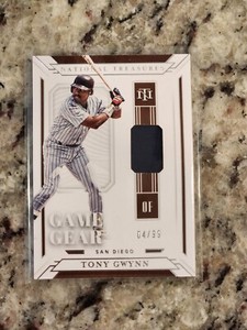 2019 Panini National Treasures Game Gear Material /99 Tony Gwynn #GGM-TG HOF