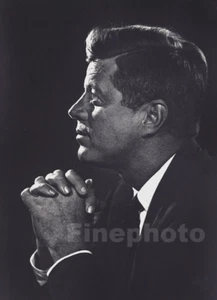 1960/67 Vintage U.S. President JOHN KENNEDY Catholic Harvard KARSH Photo Gravure - Picture 1 of 1