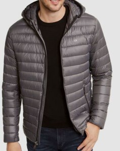Calvin Klein Puffer Jacket Gray Coats 