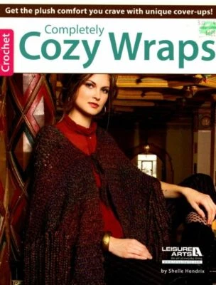 LEISURE ARTS CROCHET COMPLETELY COZY WRAPS 4 DESIGNS - Image 1 of 4