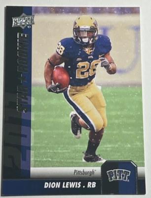 2011 Upper Deck Football #184 Dion Lewis RC Rookie PITT - Image 1 of 2
