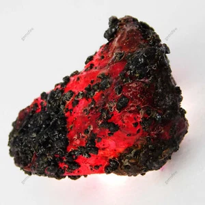121 Ct Natural Red Ruby Huge Rough Earth Mined CERTIFIED Loose Gemstone - Picture 1 of 10