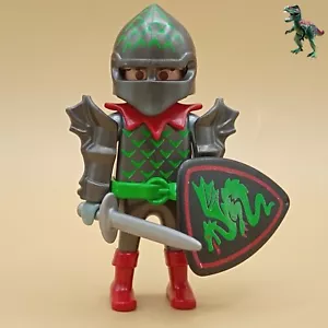 Playmobil-Figur-Drachenkrieger-Drachenritter grün-mittelalterlich-3345 3841 - Bild 1 von 2