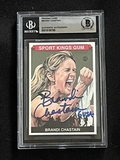 BRANDI CHASTAIN 2008 SPORTKINGS SIGNED AUTOGRAPHED CARD BECKETT BAS AUTHENTIC