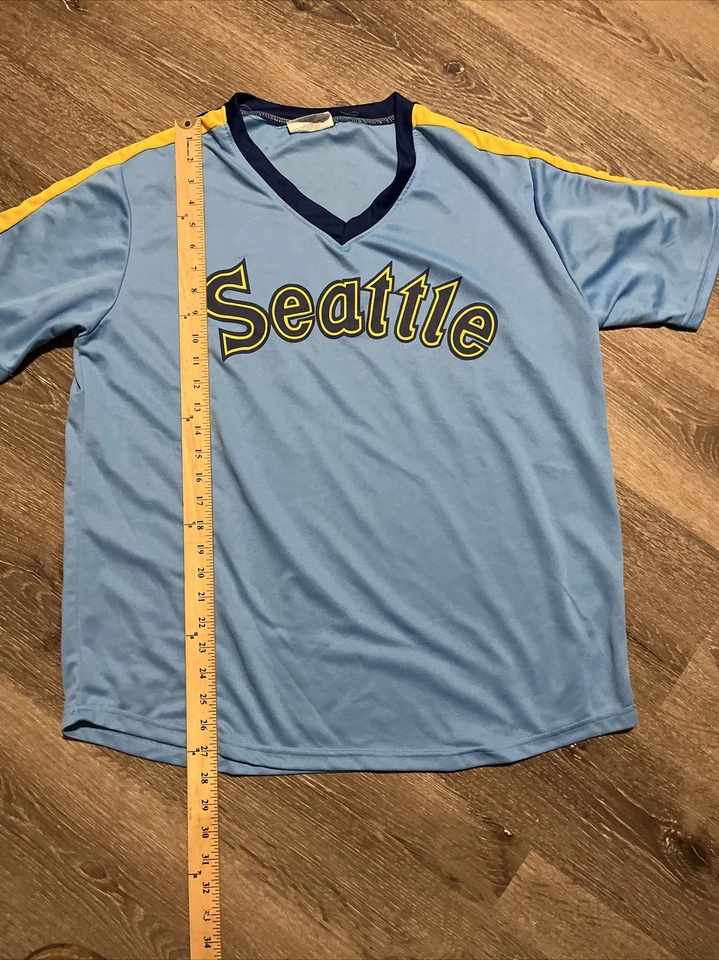 Seattle Mariners SGA Alaska Airlines Retro Jersey Size XL 7/24/21 Seattle Pilots - Image 1 of 4