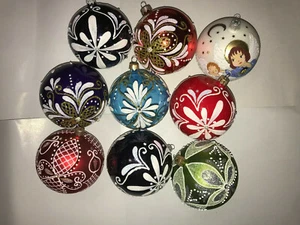 Große 10 cm Glas Handarbeit Weihnachtsschmuck Blase Handarbeit in Ukraine - Bild 1 von 76