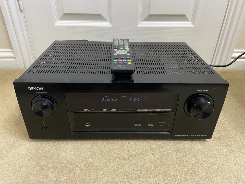 Denon AVR-X2100w 7.2 AV Receiver AMP 4K Bluetooth Dolby DTS-HD WiFi AirPlay. - Image 1 of 4