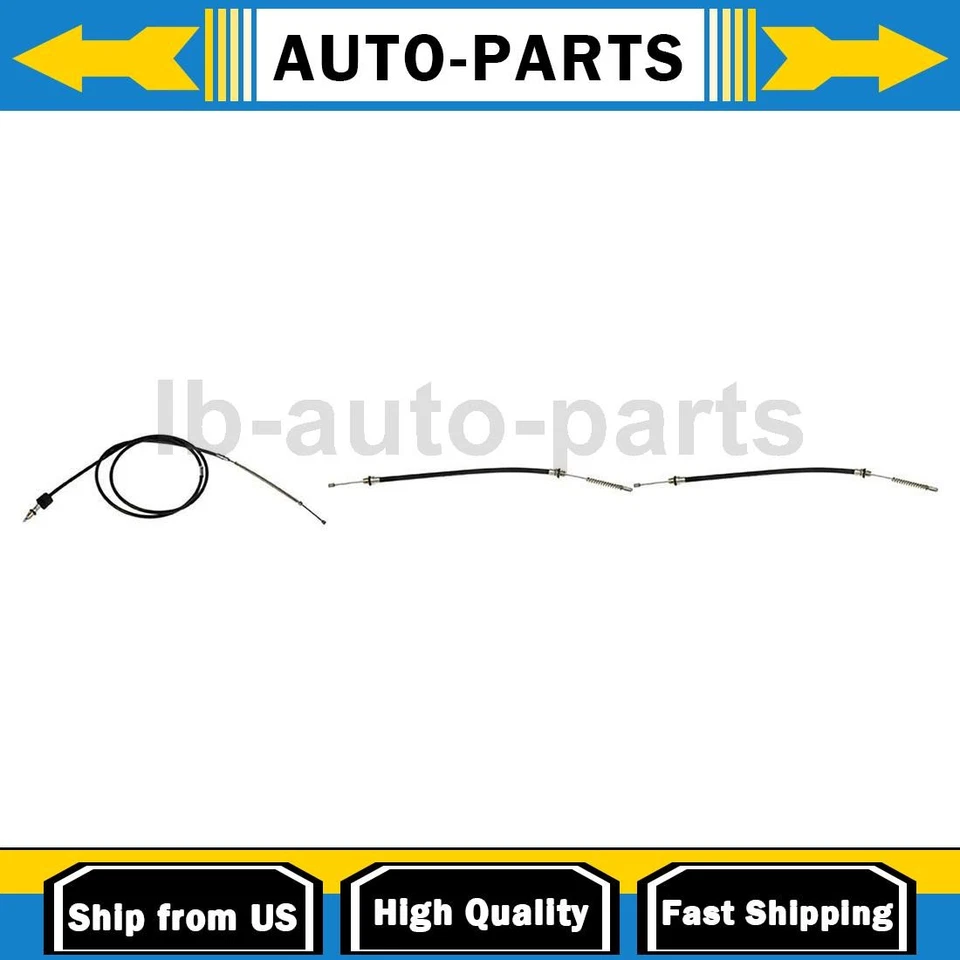 Front Rear Parking Brake Cable Dorman 3PCS For 1995-2002 Chevrolet Cavalier 2.2L - Image 1 of 4