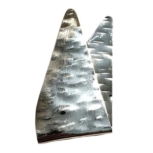 RARE VINTAGE 1970s Modernist MARBLED Silver Tone BELT BUCKLE Geometric Art Deco - Bild 1 von 8