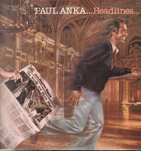 Paul Anka Headlines LP vinyl UK Rca 1979 insert has some staining PL13382 - Picture 1 of 4