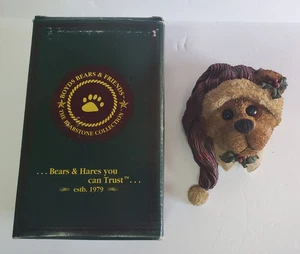 Boyds Bears Edmond Deck the Halls. Percha de pared. Figura. Santa. 1997 - Imagen 1 de 3