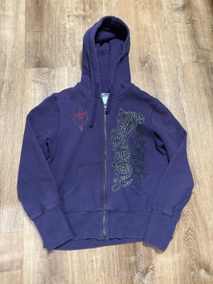 Vintage Disney Wicked Princess Evil Queen Sweatshirt Womens L Purple Hoodie - Image 1 of 4