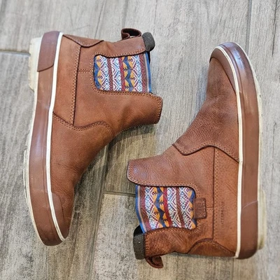 Keen Elsa Chelsea Insulated Waterproof Boots Women 8.5 Brown Leather Winter Shoe - Image 1 of 4