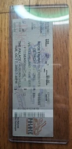 10/7 2003 Cavaliers Pistons Ticket LA Lakers LeBron James Pro Debut 1st Game - Picture 1 of 4