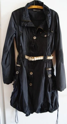 NÜ Dänemark Parka (ohne Gürtel) Gr.L 65% BW 35% Nylon schwarz guter  Zustand - Bild 1 von 4