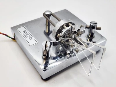 Bencher BY-2 Chrome Morse Code Iambic Paddle Key CW Pad Amateur Ham Radio - Image 1 of 4