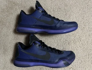 Sz 10.5 - Nike Kobe X 10 Blackout Black Persian Purple Violet Bryant 705317-005 - Picture 1 of 21