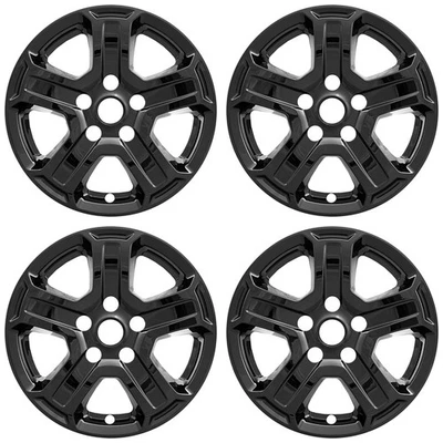 Cubiertas de rueda negras brillantes de 17" 5 radios para Jeep Wrangler JL Sport S 2018-2021 Foto 1 de 4