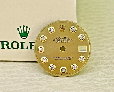 Rolex 26mm (179173) feminino fábrica champanhe mostrador de diamante BIG STONE - Imagem 1 de 3