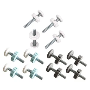 4 Pieces Baby Gate Threaded Spindle Rods Hardware for Indoor Stair Railing - Bild 1 von 23