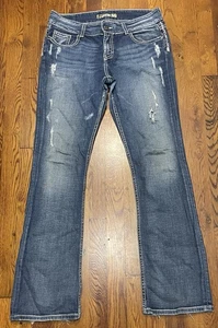 Pantalones de mezclilla elásticos BKE para mujer 30x33,5 azul cultural - Imagen 1 de 5