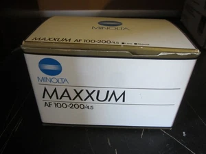 Lente Minolta Maxxum AF 100-200 mm f/4,5 AF para Minolta caja abierta - Imagen 1 de 5