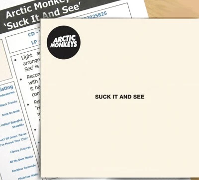 ARCTIC MONKEYS LP Suck It and See VINYL ALBUM Gatefold Sleeve NEW SEALED + MP3s - Image 1 of 4