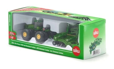 SIKU Farmer John Deere 9630 Amazine Contaur Traktor Trecker Anhänger 1856  1:87 - Bild 1 von 3