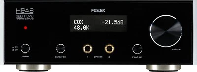 FOSTEX Headphone Amplifier Built-in 32bit D/A Converter for Hi-Resolution HP-A8 - Image 1 of 4