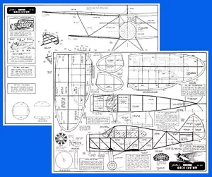 Planes de avión modelo Guillows (FF): Waco personalizado escala 24" alimentado por goma 50DC-3 - Imagen 1 de 3