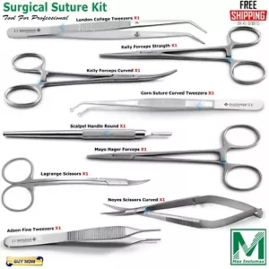 Surgical Suture Kit Basic First Aid Set Suture Emergency Trauma Survival Pack - Picture 1 of 10