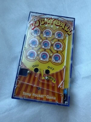 Tomy Pocket Game Lucky Ball Mechanical Pinball Arcade Toy Handheld 1977 - Image 1 of 4