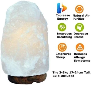 HIMALAYAN SALT LAMP CRYSTAL PINK ROCK SALT LAMP NATURAL HEALING 100% GENUINE - Picture 1 of 52