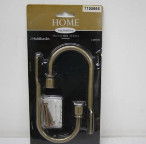 Home Inspirations Decorative J Holdbacks 7155666 Signature Series 2 sets - Picture 1 of 1