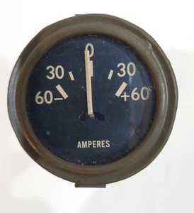 60 Amp Ammeter Gauge 60-60 WW2 Willys MB Ford GPW Jeep GPA SEEP G503 WOA8623 - Picture 1 of 4