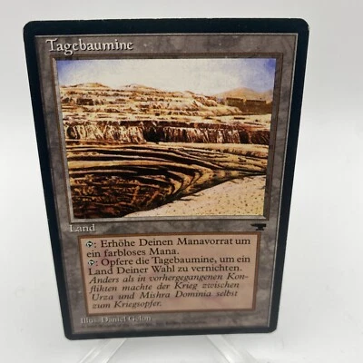 MtG RENAISSANCE STRIP MINE (GERMAN) ---  NM  Black Border - Image 1 of 2