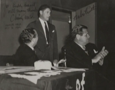 Babe Ruth and Christy Walsh Signed 8X10" Photo JSA & PSA Certified - Image 1 of 4