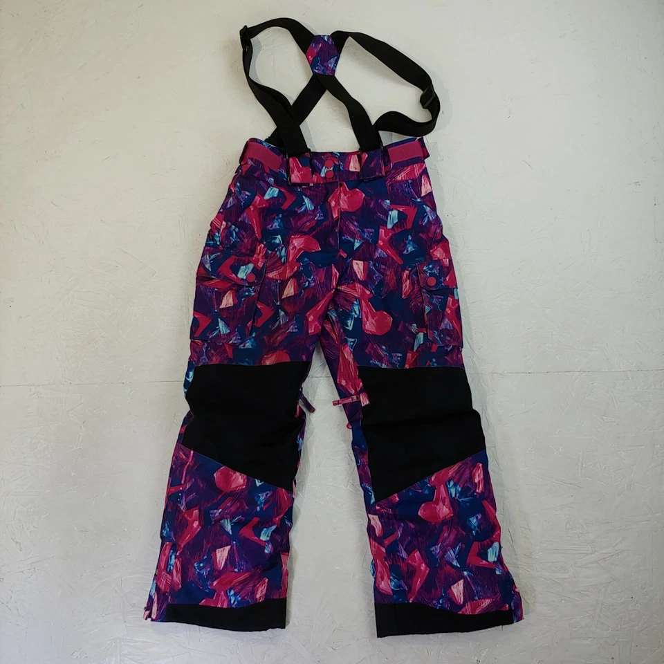 Ripzone snow pants ski snopants 8K Medium Polyester funky suspenders  - Изображение 1 из 4