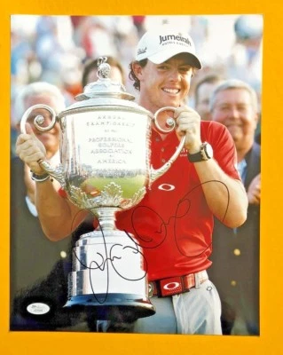 ФОТОГРАФИЯ ДЛЯ ГОЛЬФА С АВТОГРАФОМ RORY MCILROY 11 X 14 PGA СЕРТИФИЦИРОВАНА JSA - Изображение 1 из 2
